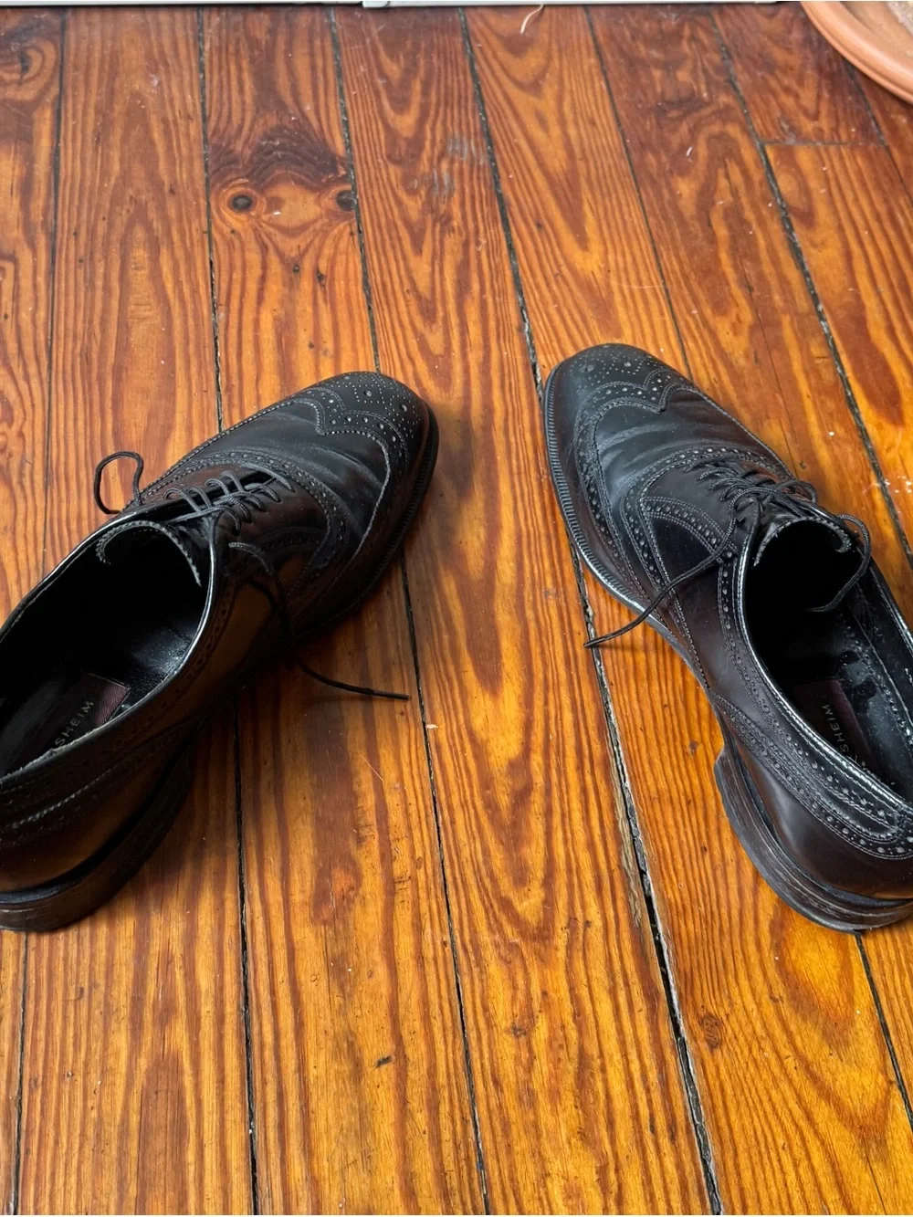Florsheim Lexington Wingtip Brogue Oxford Shoes Black Leather 11.5 B Narrow